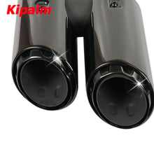 Load image into Gallery viewer, 1Pair Dual Outlet Black Stainless Steel Exhaust Tips for Porsche Macan 2019+