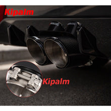 Load image into Gallery viewer, 2PCS Real Carbon Fiber Rear Exhaust Muffler Tip Pipe for Honda Civic Hatchback 2020-2021