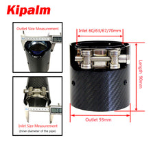 Load image into Gallery viewer, 1PCS New Model M Performance Carbon Fiber Exhaust Tip for BMW F87 M2 F80 M3 F82 F83 M4 Bue Glossy Exhaust Tip