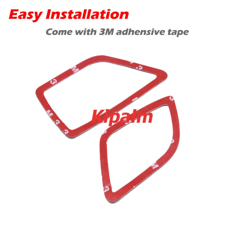 Car Modification Accessories Stickers Carbon Fiber Air Vent Outlet Frame for BMW New 5 Series 2018
