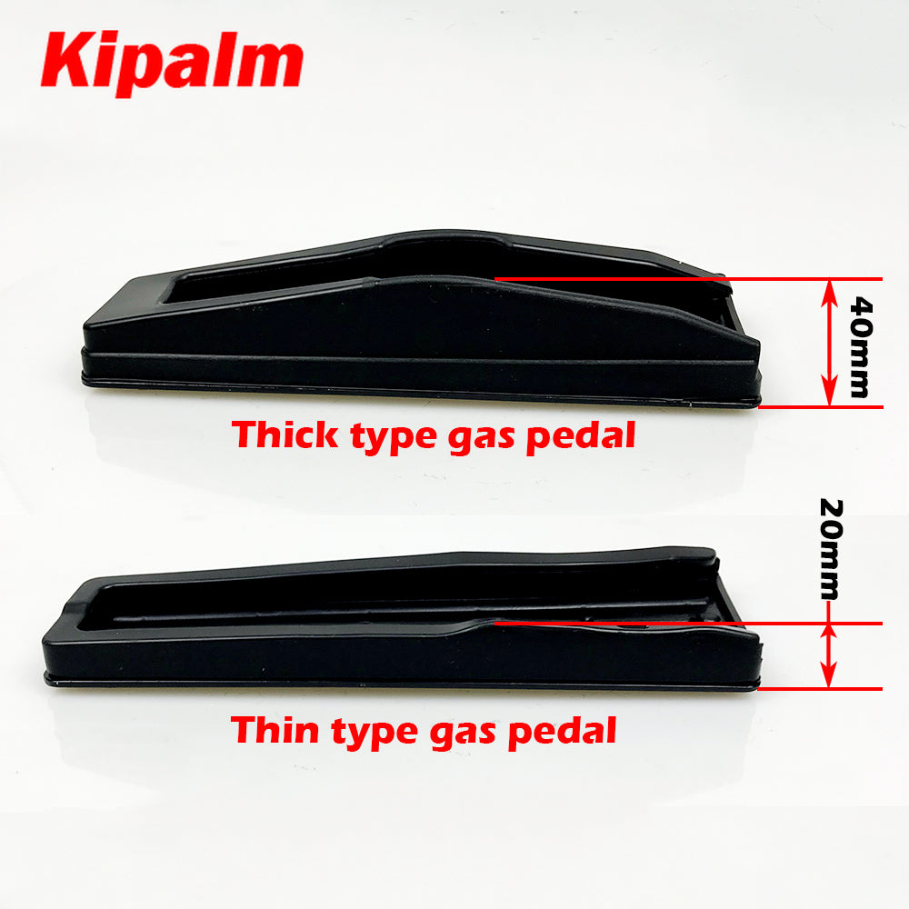 No Drill Gas Brake Footrest Pedal Plate Pad For BMW New 5 6 7 series GT Touring X3 X4 Black Aluminum alloy gas brake pedal