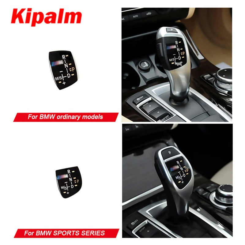 bmw gear knob ABS Gear Shift Knob Lever Panel Replacement Cover Sticker for BMW 1 2 3 4 5 Series F01 F10 F30 F34 F36 E70 E71 G01 G30