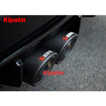 Load image into Gallery viewer, 2PCS Real Carbon Fiber Rear Exhaust Muffler Tip Pipe for Honda Civic Hatchback 2020-2021