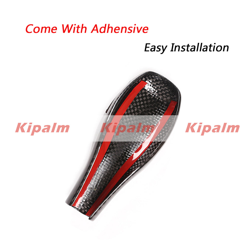 For BMW 1 2 Series X1 X2 Car Carbon Fiber Shift Knob Gear Head Stick Lever Handle Cover