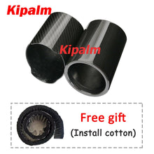 Load image into Gallery viewer, Kipalm Car Universal Exhaust Pipe Carbon Fiber Cover Muffler Pipe Tip Cover Without Logo