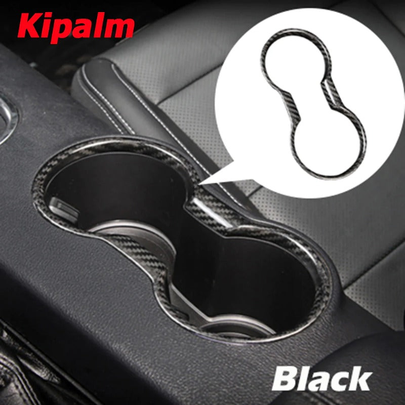 Car Interior Accessories Parts Central Control Cup Holder Panel Patch Decorative Stickers For Ford Mustang 2015