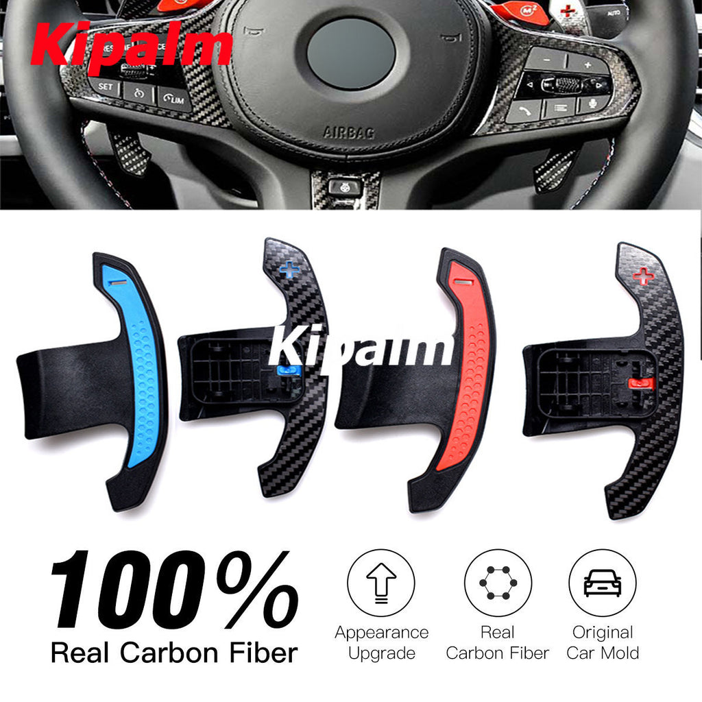 2PCS Replacement Carbon Interior Parts Gear Shift Paddle For BMW 3 4 5 Series X5