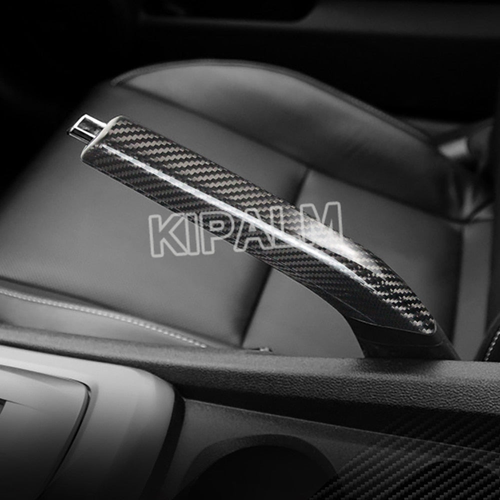 1 Set Carbon Fiber Handbrake Handle Cover Protector for Chevrolet Camaro 2010 2011 2012 2013 2014 2015