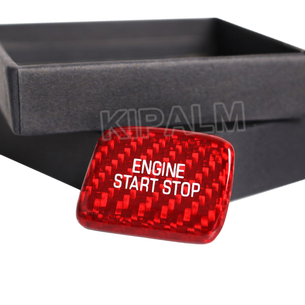 1 piece Camaro Carbon Fiber Car Ignition Device Button Engine Start Stop Switch Sticker for camaro 2016-2019