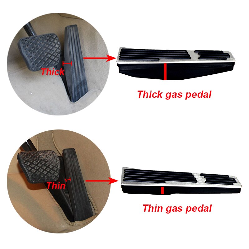 No Drill Gas Brake Footrest Pedal Plate Pad For BMW New 5 6 7 series GT Touring X3 X4 Black Aluminum alloy gas brake pedal