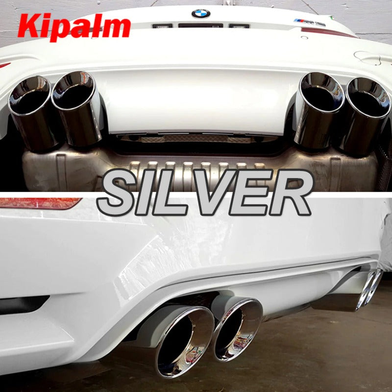 4PCS BMW M3 F80 M4 F82 F83 Muffler System 304 Stainless Steel Slip-on Exhaust Tips