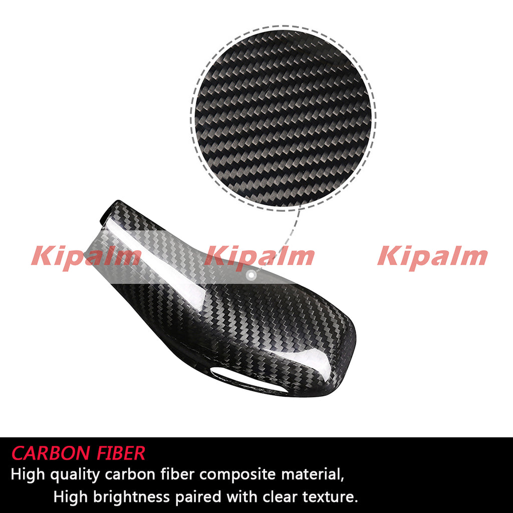 For BMW 1 2 Series X1 X2 Car Carbon Fiber Shift Knob Gear Head Stick Lever Handle Cover