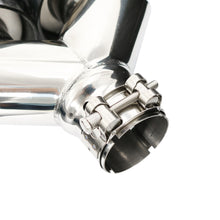 Load image into Gallery viewer, 1pcs Hatchback Y-Style Dual Forged Carbon Fiber Blue Stainless Steel Exhaust Tips End Pipes Muffler Tips for Ford ST MK4 Wagon