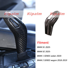 Load image into Gallery viewer, For BMW 1 2 Series X1 X2 Car Carbon Fiber Shift Knob Gear Head Stick Lever Handle Cover