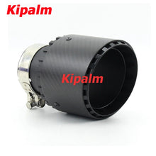 Load image into Gallery viewer, Car New Gear Shape Style Design Carbon Fiber Exhaust Tips Muffler Tips Tail Pipe Ends Without Logo