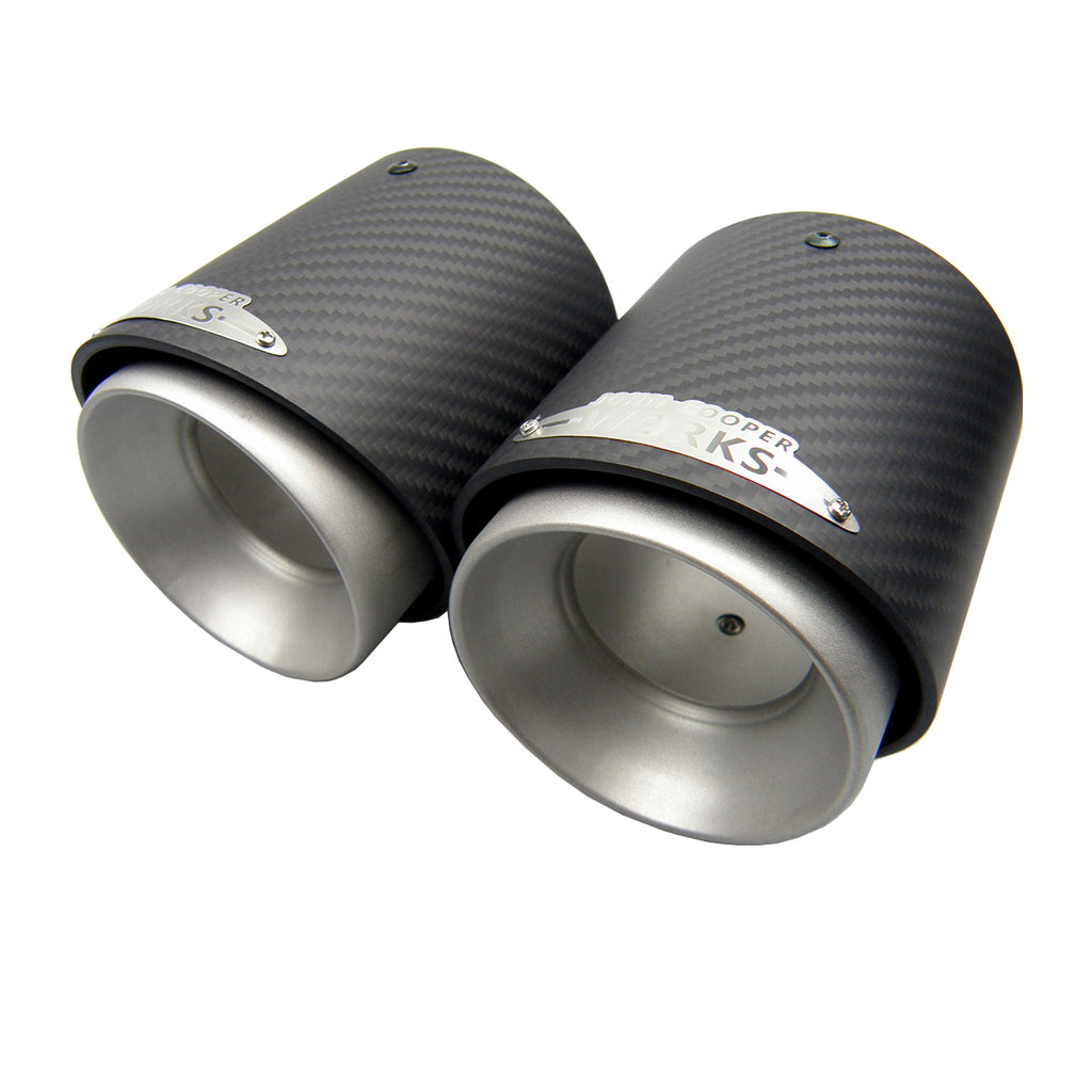 1PC Carbon Fiber Exhaust Tip Muffler Tips Fit for Mini Cooper R55 R56 R57 R58 R59 R60 R61 F54 F55 F56 F57 F60 Mini Tail Pipe Tip