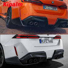 Load image into Gallery viewer, 4 PCS Black Carbon Fiber M Performance Exhaust Pipe Muffler Tip Stainless Steel for BMW M5 G90 G99 2024+