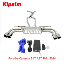 304 Stainless Steel Full Exhaust System Performance Cat-back for Porsche Cayenne 3.6T 4.8T 2011-2014