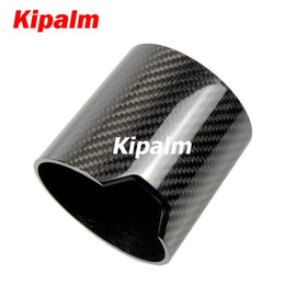 BMW Twill Weave Carbon Fiver Cover Tip Housing Universal Exhaust Pipe Carbon Fiber Case
