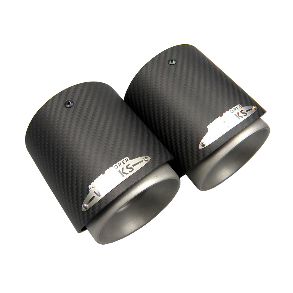 1PC Carbon Fiber Exhaust Tip Muffler Tips Fit for Mini Cooper R55 R56 R57 R58 R59 R60 R61 F54 F55 F56 F57 F60 Mini Tail Pipe Tip