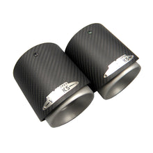 Load image into Gallery viewer, 1PC Carbon Fiber Exhaust Tip Muffler Tips Fit for Mini Cooper R55 R56 R57 R58 R59 R60 R61 F54 F55 F56 F57 F60 Mini Tail Pipe Tip