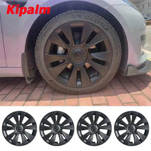 Load image into Gallery viewer, WHC3005 4PCS Tesla Model 3-18'' Wheel Covers Rim Cap Matte Black Hubcaps
