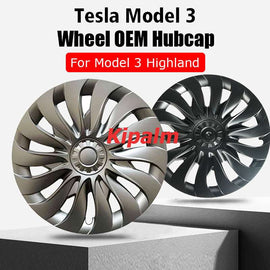 4PCS Tesla Model 3 Highland 2023 18 inch Symmetrical Wheel Cover 2024 Replacement Vehicle Hubcaps Accessories