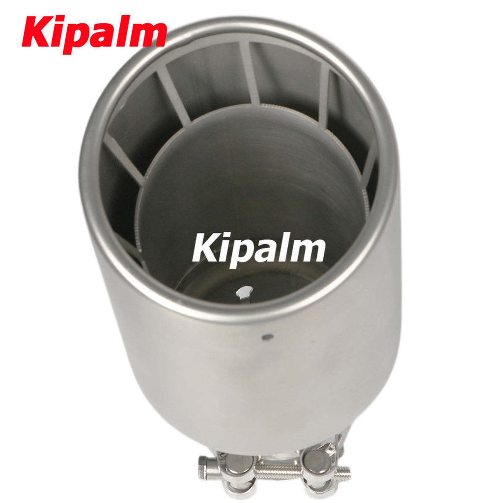 1PC Square Holes 304 Stainless Steel Car Muffler Tip Exhaust Pipe System for VW Golf 6 Golf 7 Golf R GTI Tiguan Muffler Cutter