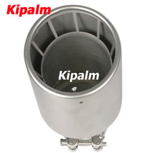 Load image into Gallery viewer, 1PC Square Holes 304 Stainless Steel Car Muffler Tip Exhaust Pipe System for VW Golf 6 Golf 7 Golf R GTI Tiguan Muffler Cutter