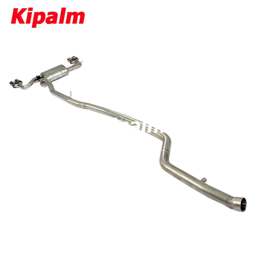 Dual M Performance BMW 5 Series G38 B48 2018 2019 2020 2.0T/3.0T with Valve Muffler Chrome Cat-back