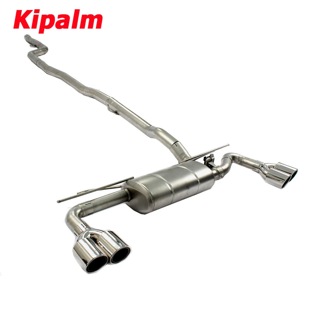 Dual M Performance BMW 5 Series G38 B48 2018 2019 2020 2.0T/3.0T with Valve Muffler Chrome Cat-back