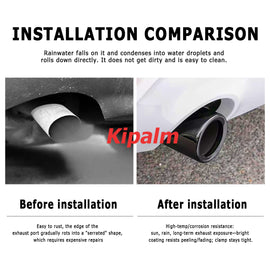2pcs Stainless Steel Slip-On Exhaust Tip F20 F21 Muffler Pipes F22 F23 F30 F31 F34 F32 F33 F36