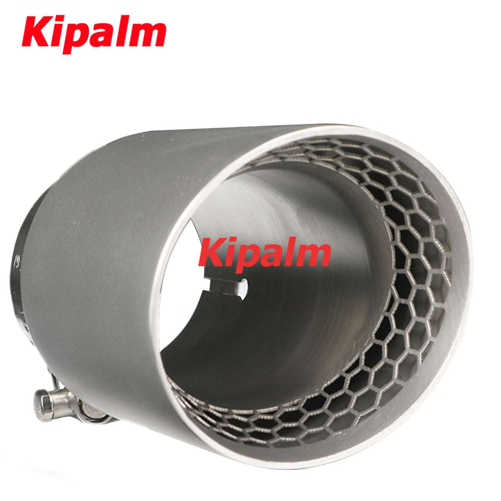 1PC Honeycomb Holes 304 Stainless Steel Car Muffler Tip Exhaust Pipe System for VW Golf 6 Golf 7 Golf R GTI Tiguan Muffler Cutter