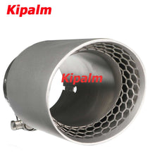 Load image into Gallery viewer, 1PC Honeycomb Holes 304 Stainless Steel Car Muffler Tip Exhaust Pipe System for VW Golf 6 Golf 7 Golf R GTI Tiguan Muffler Cutter