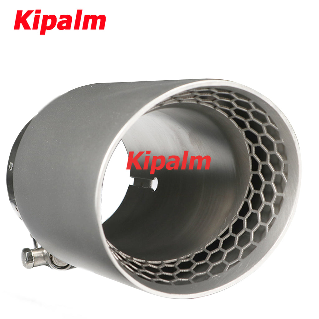 1PC Honeycomb Holes 304 Stainless Steel Car Muffler Tip Exhaust Pipe System for VW Golf 6 Golf 7 Golf R GTI Tiguan Muffler Cutter