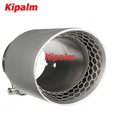 Load image into Gallery viewer, 1PC Honeycomb Holes 304 Stainless Steel Car Muffler Tip Exhaust Pipe System for VW Golf 6 Golf 7 Golf R GTI Tiguan Muffler Cutter