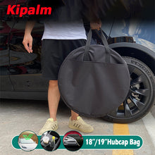 Load image into Gallery viewer, 1PC Multi-Functional Model 3/Y Aero Wheel Cover Hubcap Oxford Cloth Storage Bag with Large Capacity