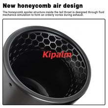 Load image into Gallery viewer, Honeycomb Holes Y Dual Matte Black Stainless Steel Exhaust Tail Tips for VW Golf Tiguan R MK7 Golf 6 with No Logo