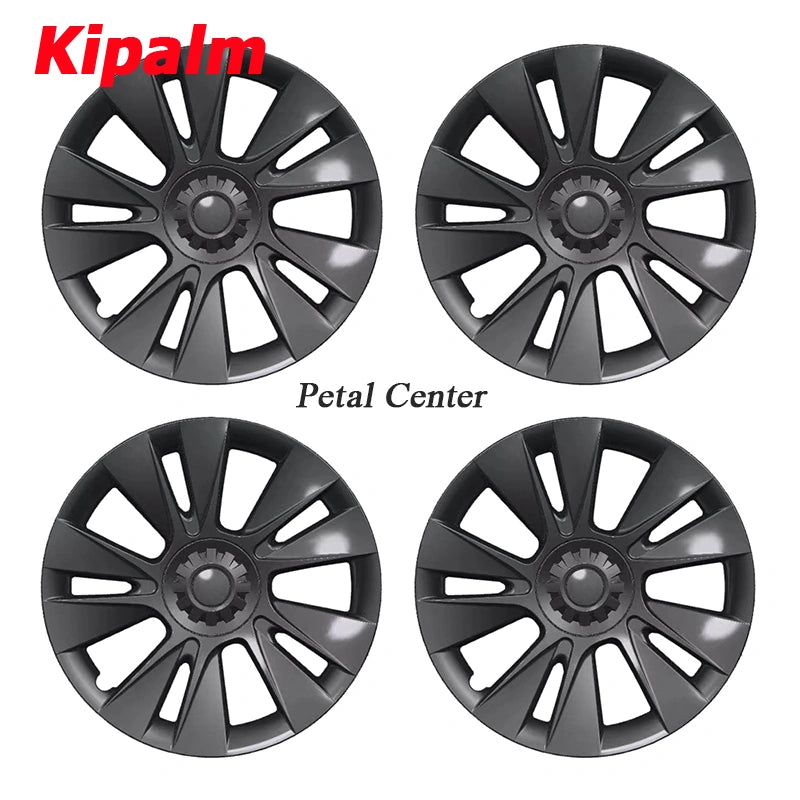 WHC3005 4PCS Tesla Model 3-18'' Wheel Covers Rim Cap Matte Black Hubcaps