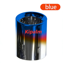 Load image into Gallery viewer, 2 PCS Blue Stainless Steel Exhaust Pipe Chrome OEM Muffler Tip Fits for BMW X3 X4 2018-2021