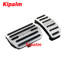 Load image into Gallery viewer, 2pcs Aluminum Alloy Car Foot Rest Pedal Pads Cover with Rest Pedals Gas Brake Rest Pedal for Volvo S80 S60 XC60 S60