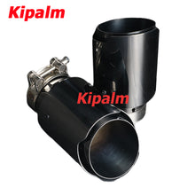 Load image into Gallery viewer, 1PC Universal Titanium Black 304 Stainless Steel Car Muffler Tip Exhaust Pipe