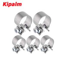 Load image into Gallery viewer, Kipalm Universal 304 Stainless Steel Car Turbo High Hardness O Band Clamp For Downpipe Header Manifold