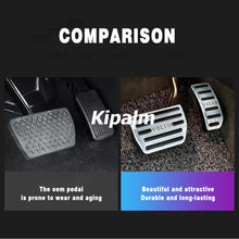 Load image into Gallery viewer, 2pcs Aluminum Alloy Car Foot Rest Pedal Pads Cover with Rest Pedals Gas Brake Rest Pedal for Volvo S80 S60 XC60 S60