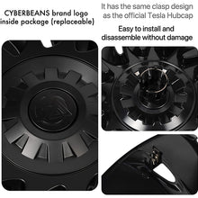 Load image into Gallery viewer, WHC3005 4PCS Tesla Model 3-18&#39;&#39; Wheel Covers Rim Cap Matte Black Hubcaps