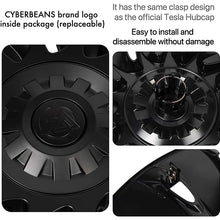 Load image into Gallery viewer, WHC3005 4PCS Tesla Model 3-18'' Wheel Covers Rim Cap Matte Black Hubcaps