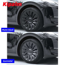 Load image into Gallery viewer, 4PCS Tesla Model Y 2023 Symmetrical Full Coverage Sport 19 Inch Wheel Cover Cap Replacement Vehicle Hubcaps Accessories