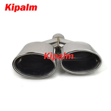 Load image into Gallery viewer, 1 Pair Dual Y-Type Oval Exhaust Tip for Benz W204 C-class Modification Muffler Pipe