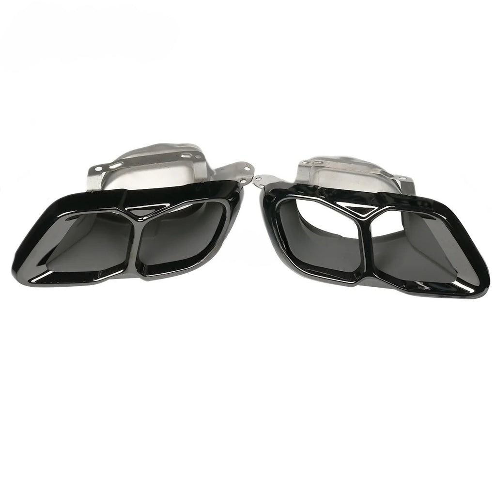 1 Pair OEM Style Stainless Steel Square BMW X5 G05 X6 G06 X7 G07 Exhaust Muffler Pipe Car Tail Tips