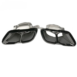 1 Pair OEM Style Stainless Steel Square BMW X5 G05 X6 G06 X7 G07 Exhaust Muffler Pipe Car Tail Tips
